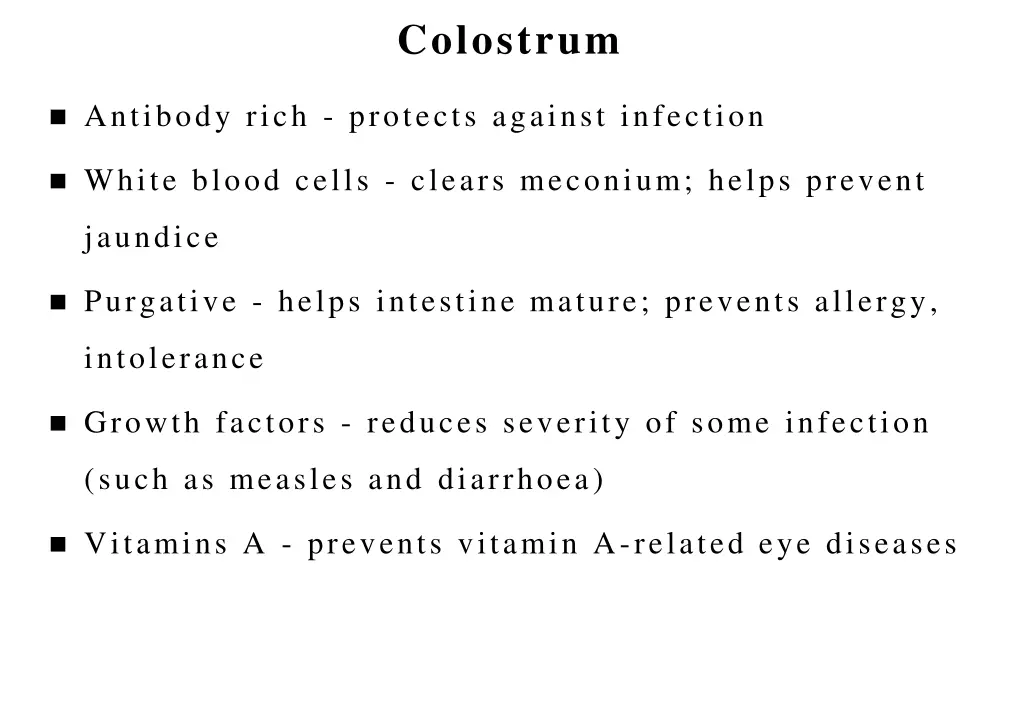 colostrum