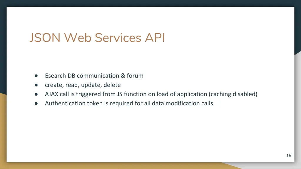 json web services api
