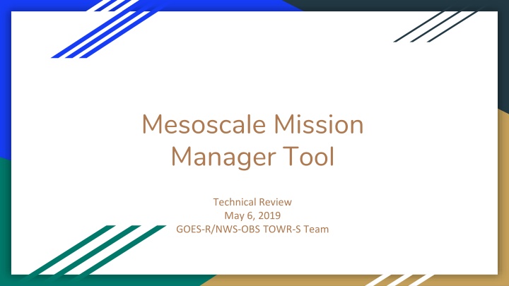 mesoscale mission manager tool