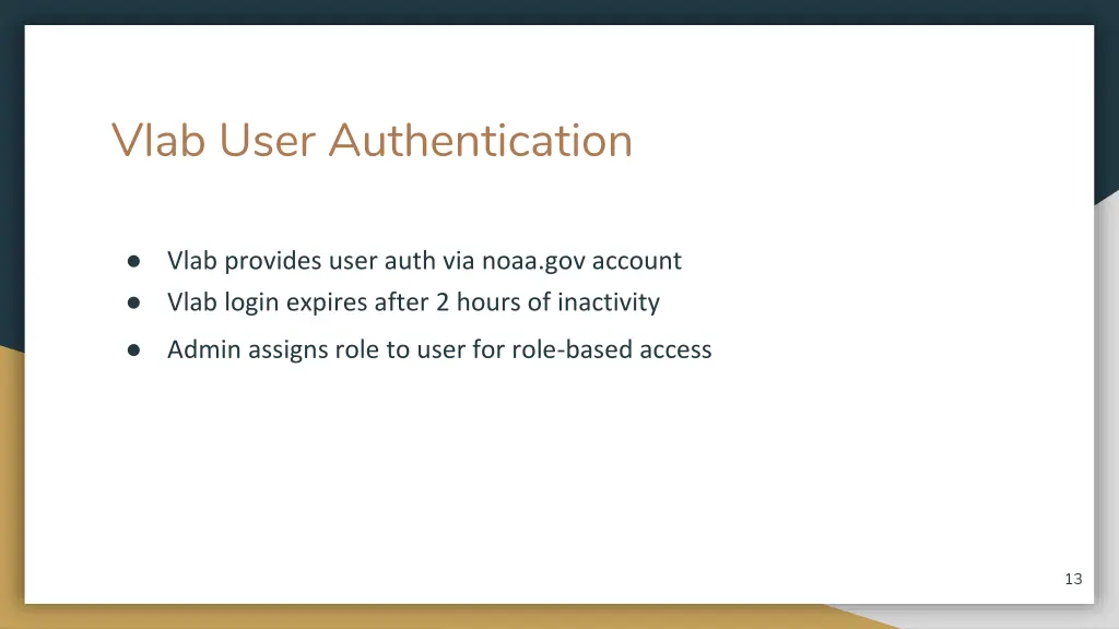 vlab user authentication