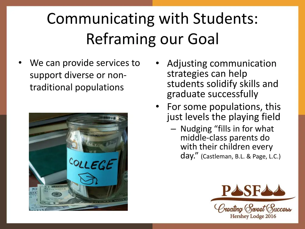 communicating with students reframing our goal