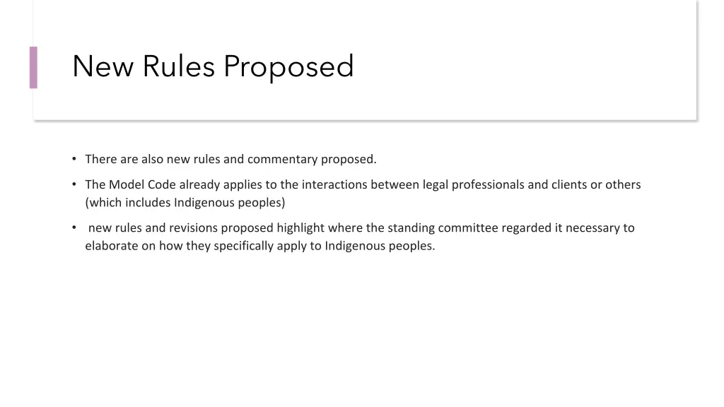 new rules proposed