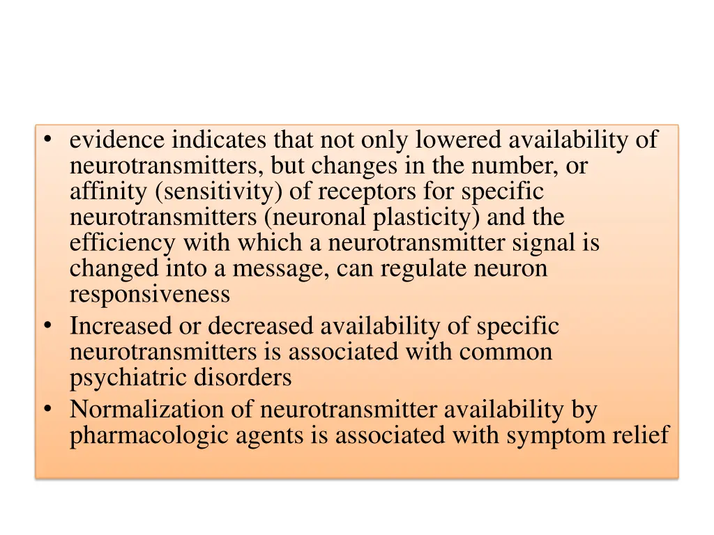 evidence indicates that not only lowered