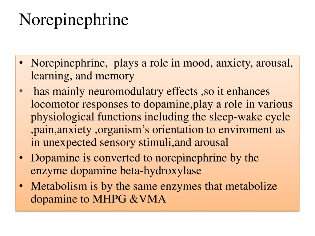 norepinephrine