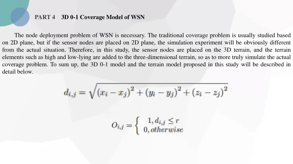 part 4 3d 0 1 coverage model of wsn