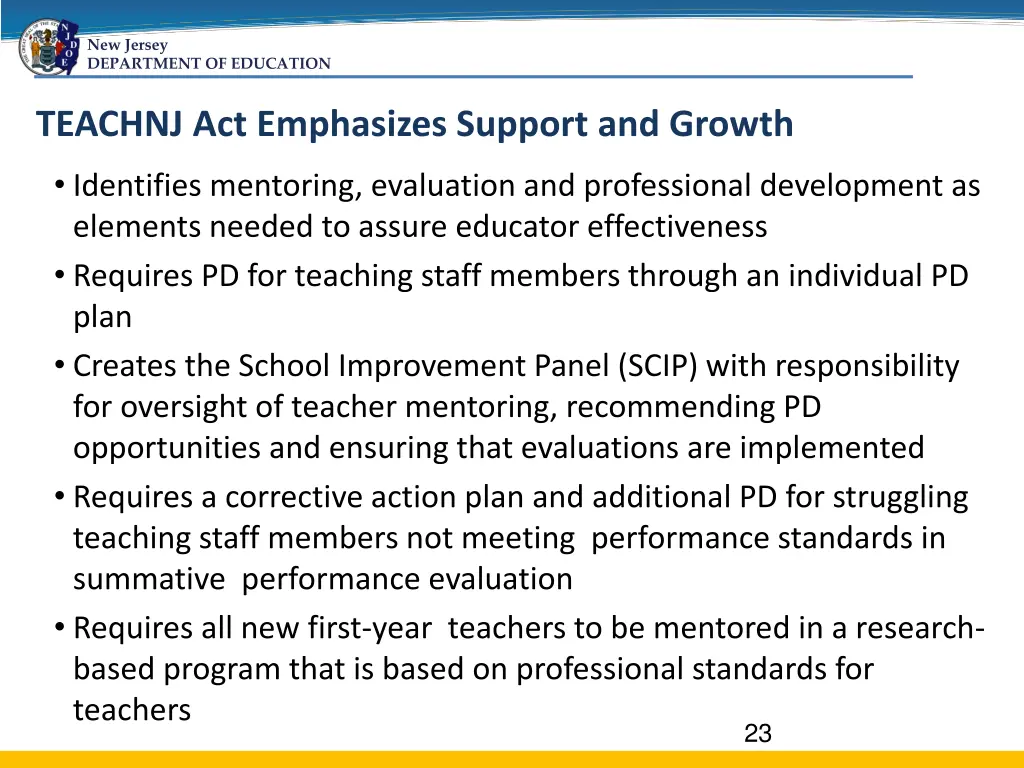new jersey department of education 6