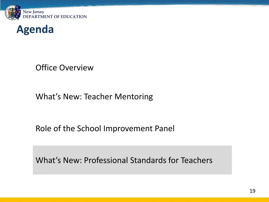 new jersey department of education agenda 3