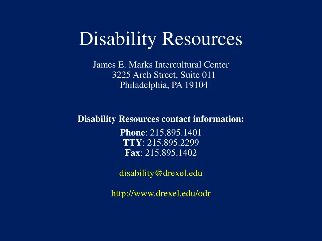 disability resources