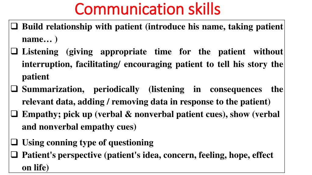 communication skills communication skills build