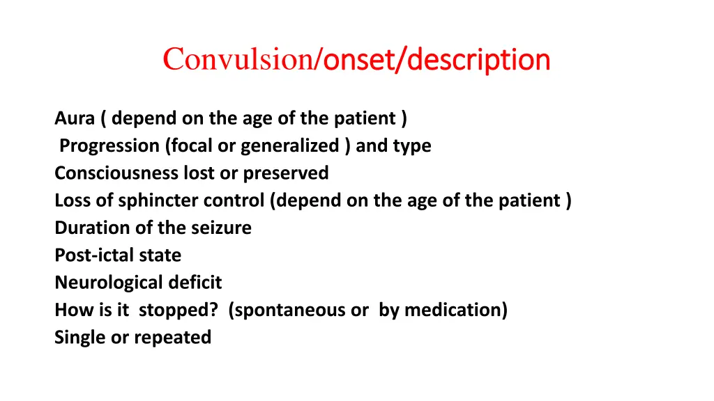 convulsion onset