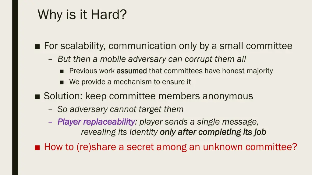 why is it hard