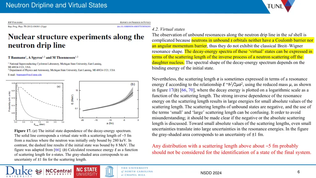 neutron dripline and virtual states