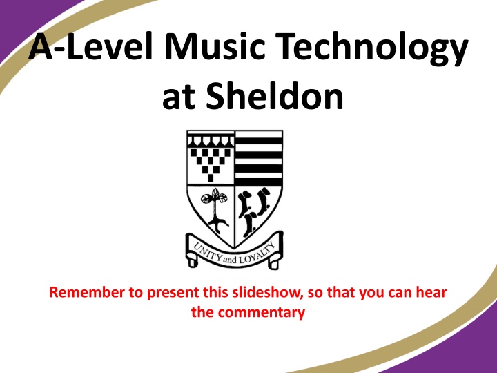 a level music technology at sheldon