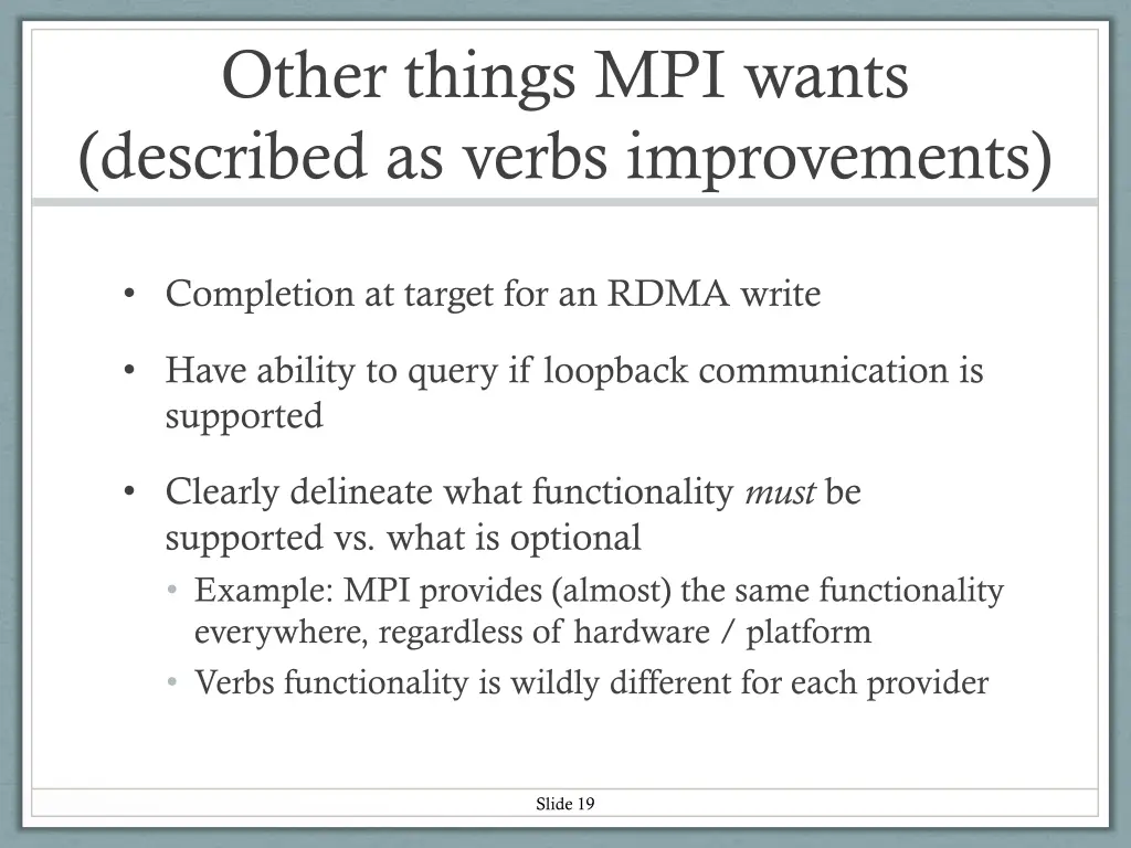 other things mpi wants described as verbs 2