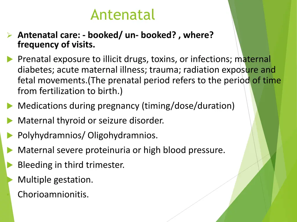 antenatal