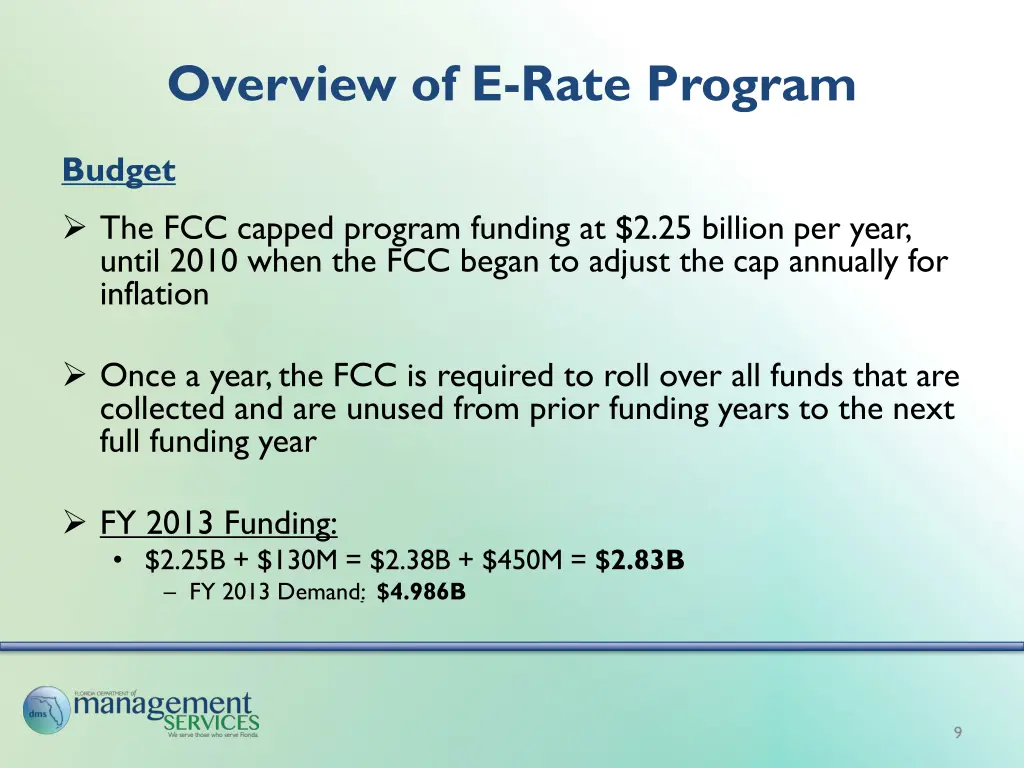 overview of e rate program 2
