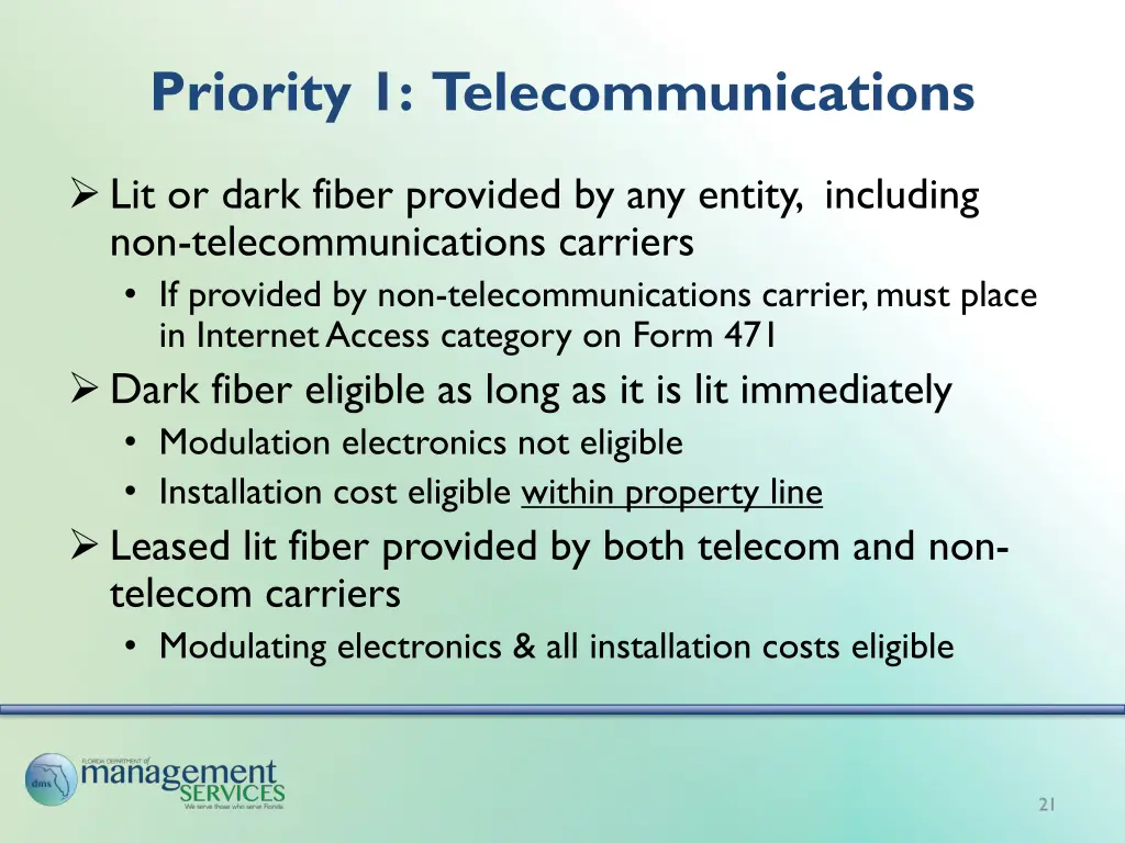 priority 1 telecommunications