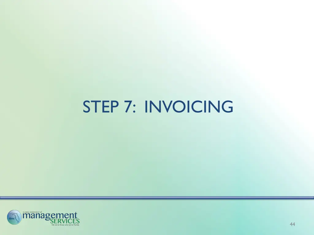 step 7 invoicing
