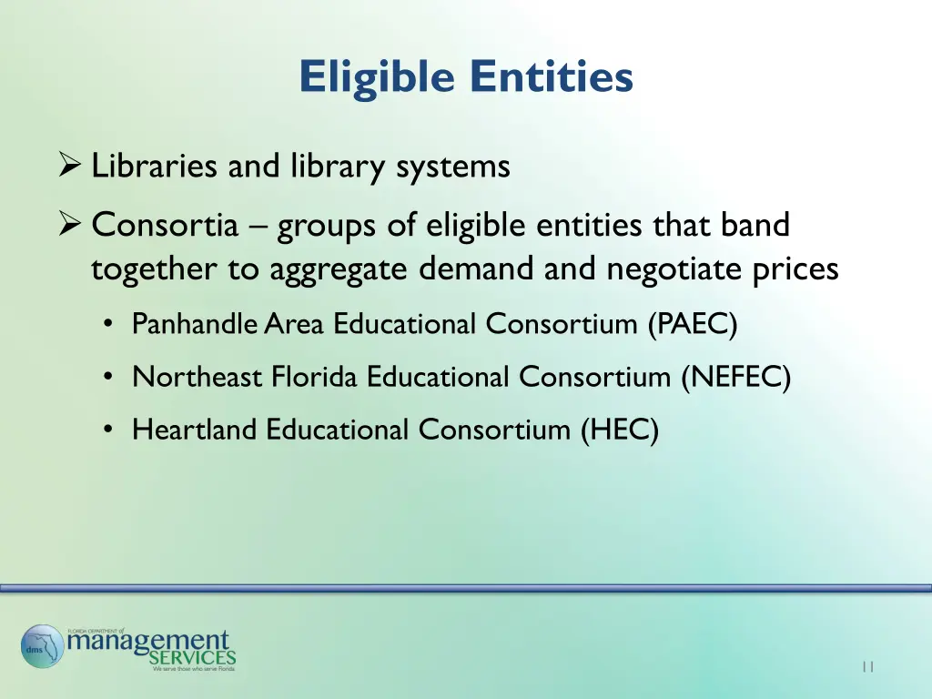 eligible entities 1