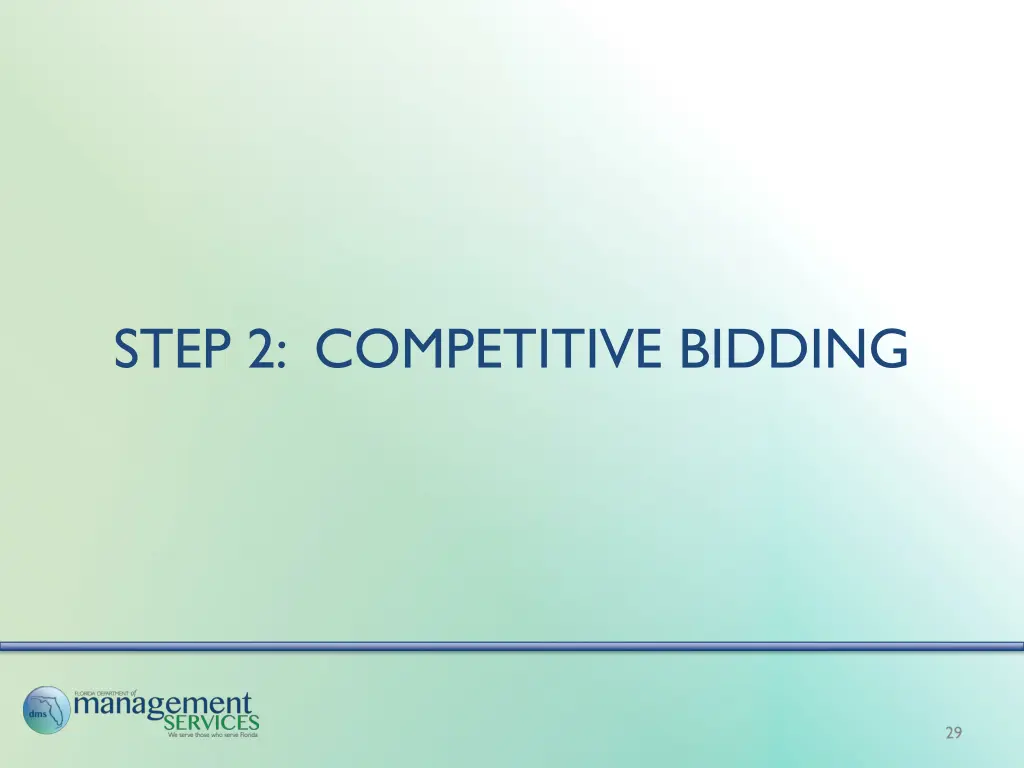 step 2 competitive bidding