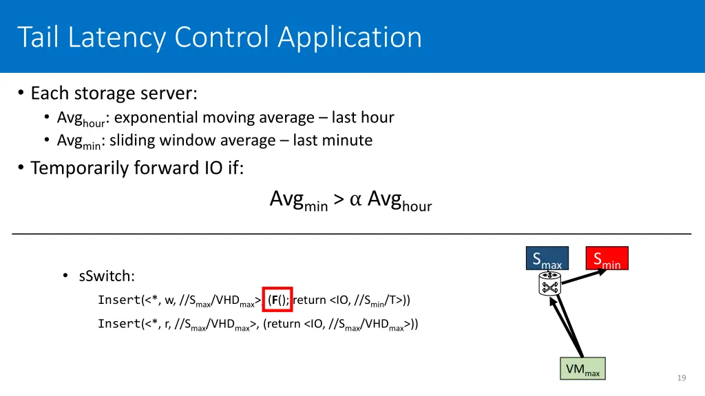 tail latency control application