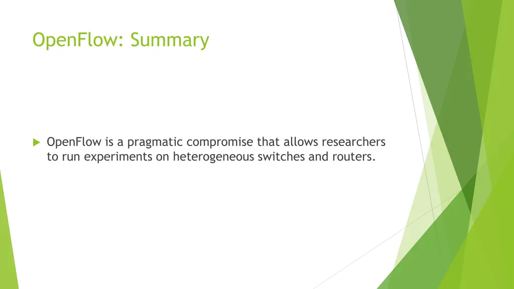 openflow summary