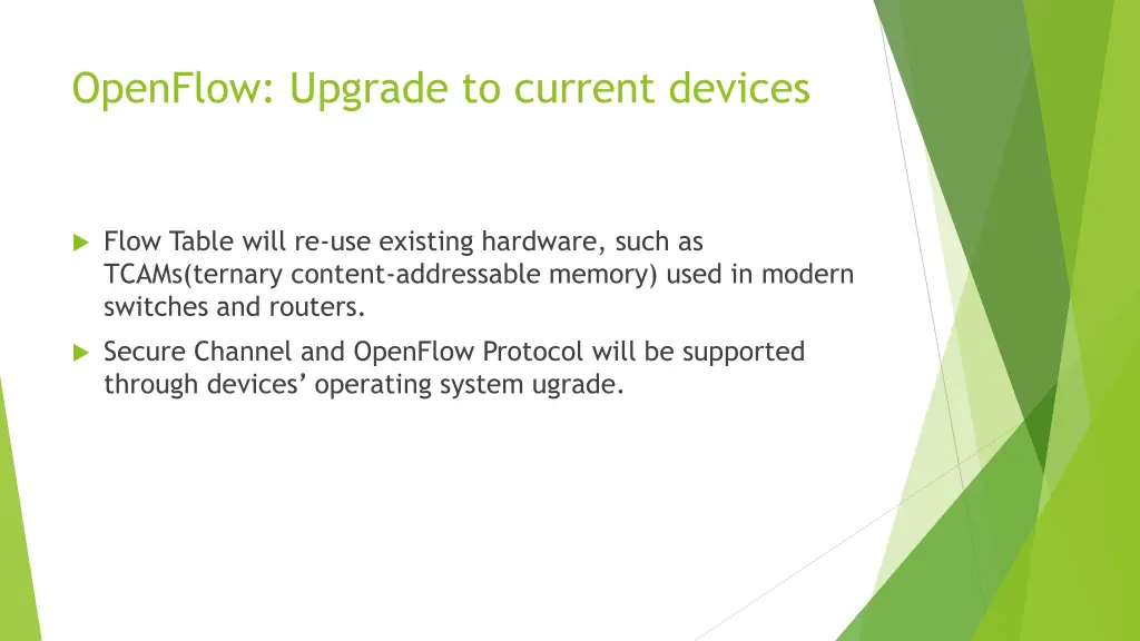 openflow upgrade to current devices