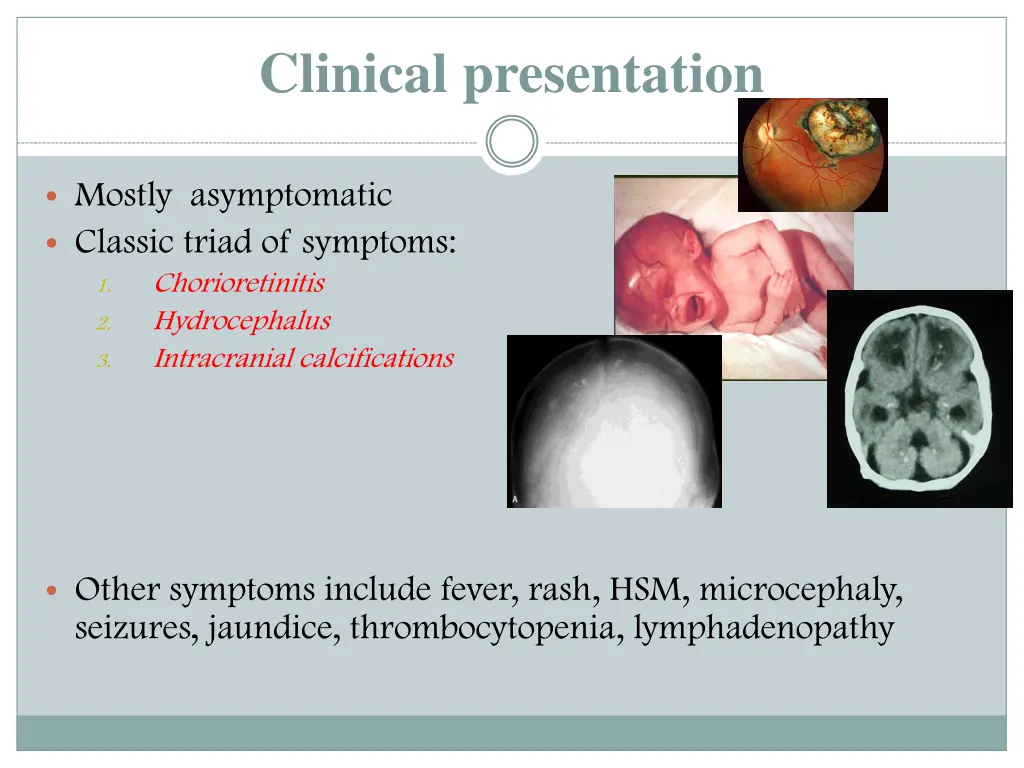 clinical presentation