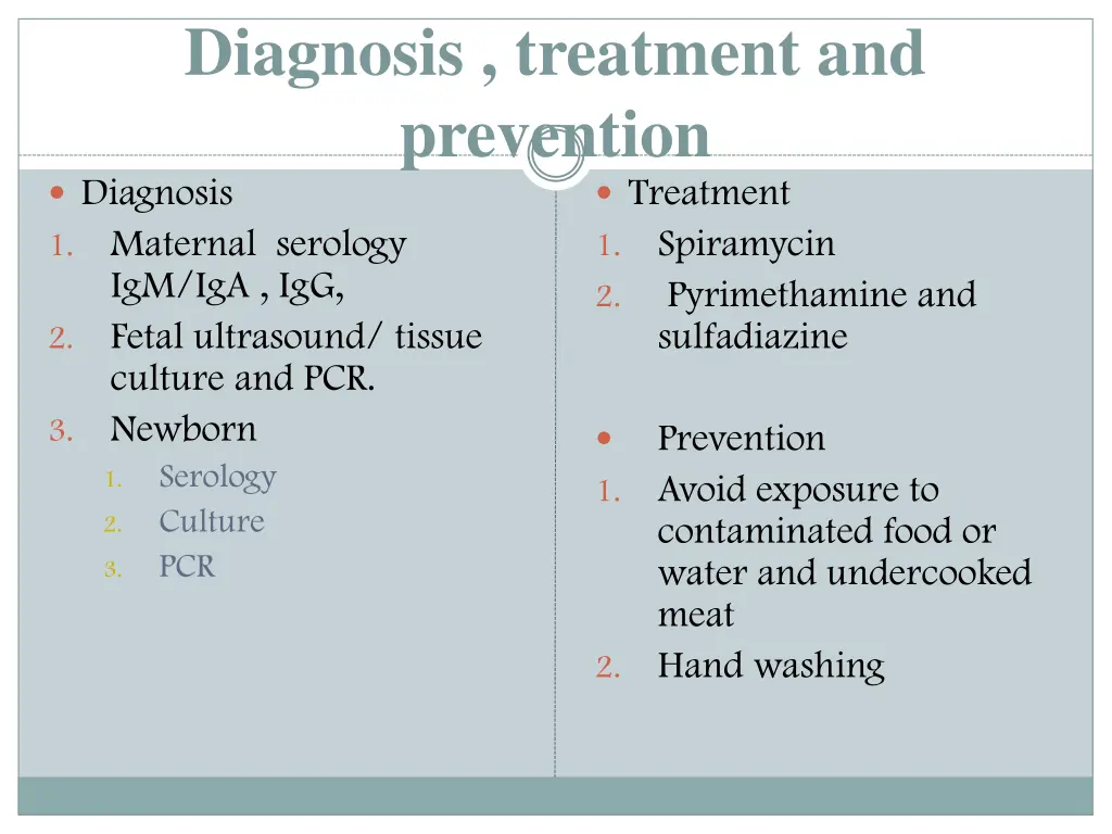 diagnosis treatment and prevention diagnosis
