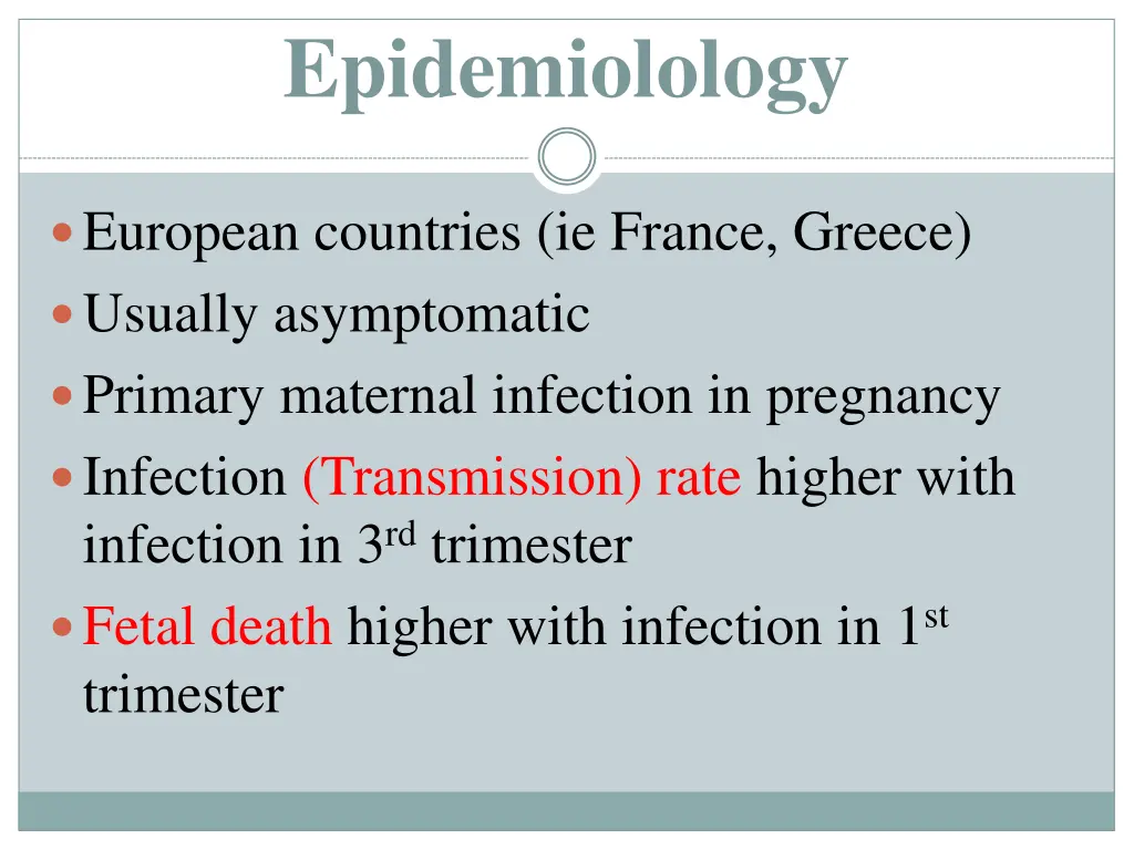 epidemiolology