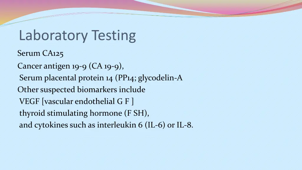laboratory testing