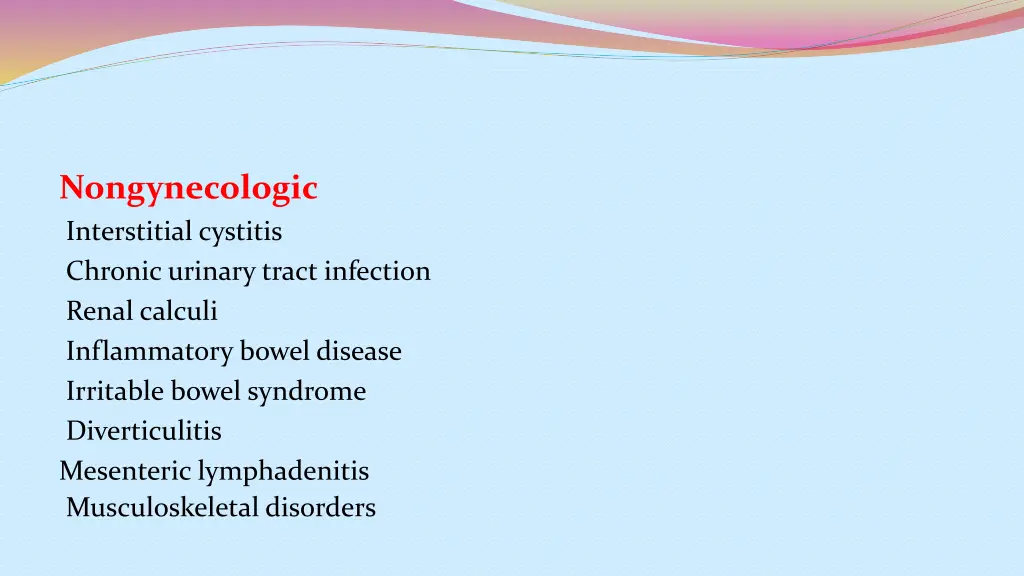 nongynecologic interstitial cystitis chronic