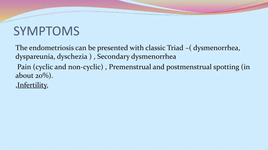 symptoms