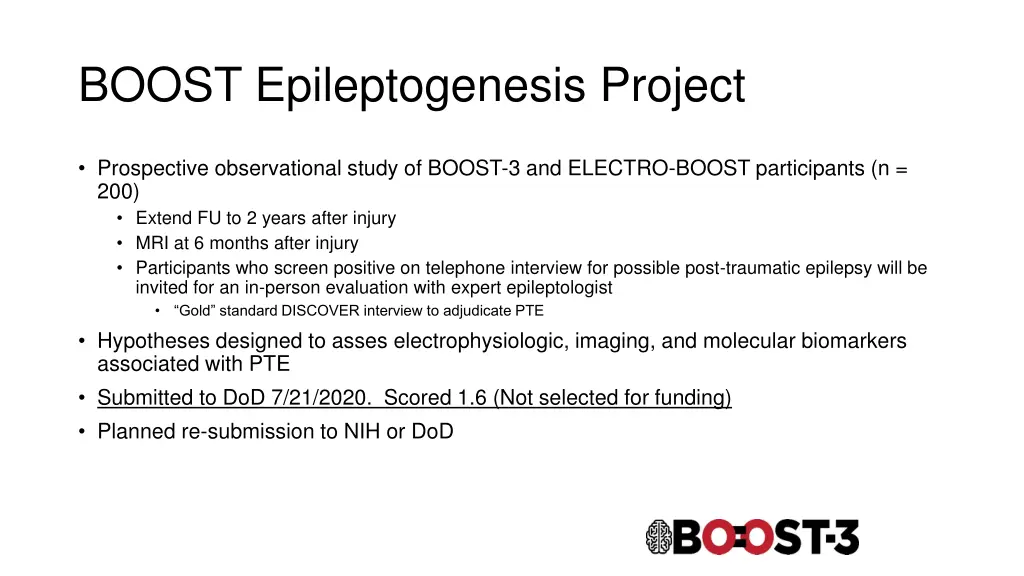 boost epileptogenesis project