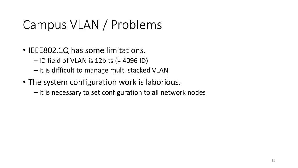 campus vlan problems