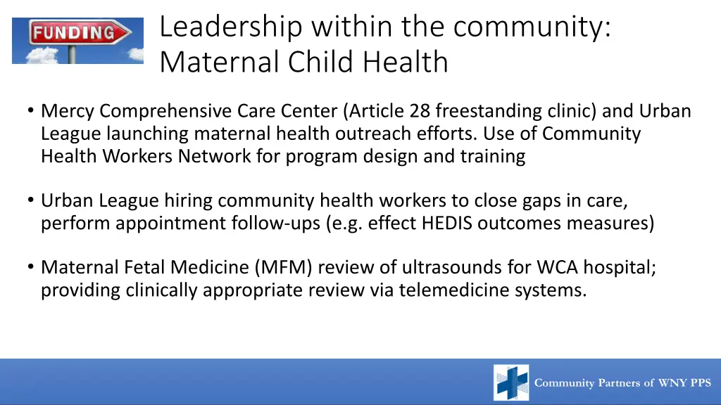 leadership within the community maternal child