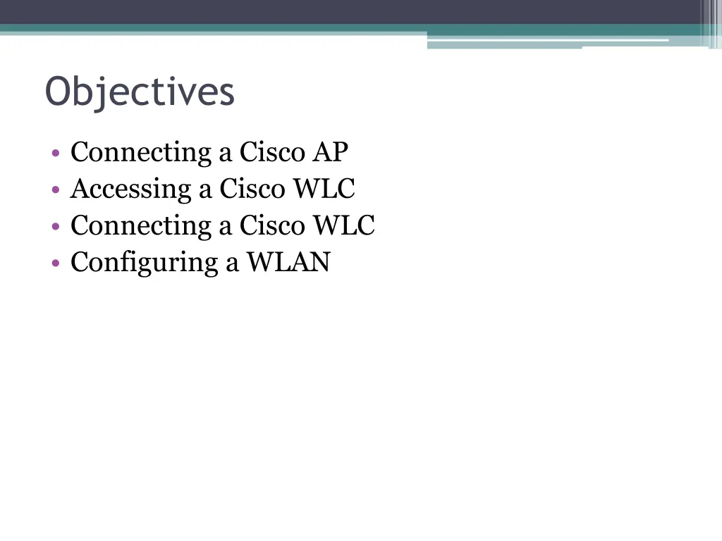objectives