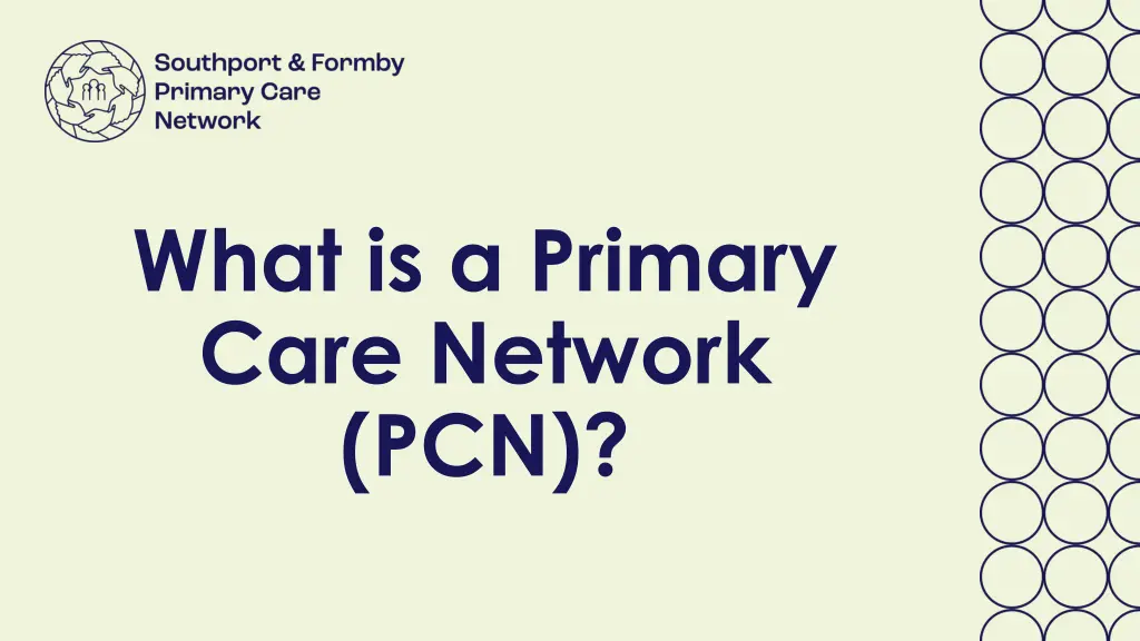 what is a primary care network pcn