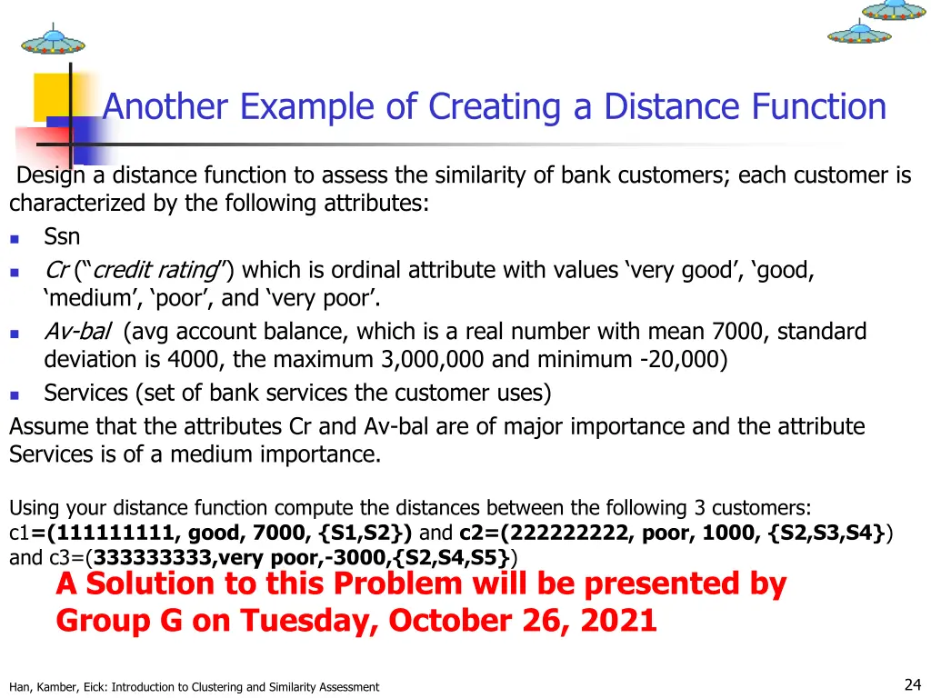 another example of creating a distance function