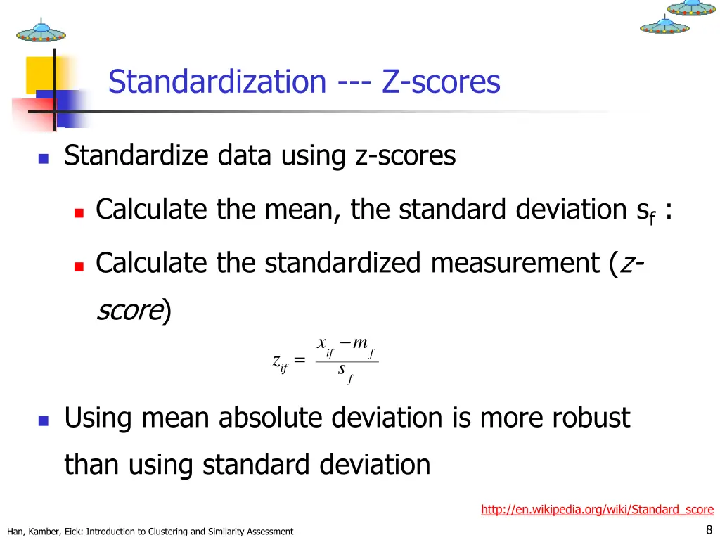 standardization z scores