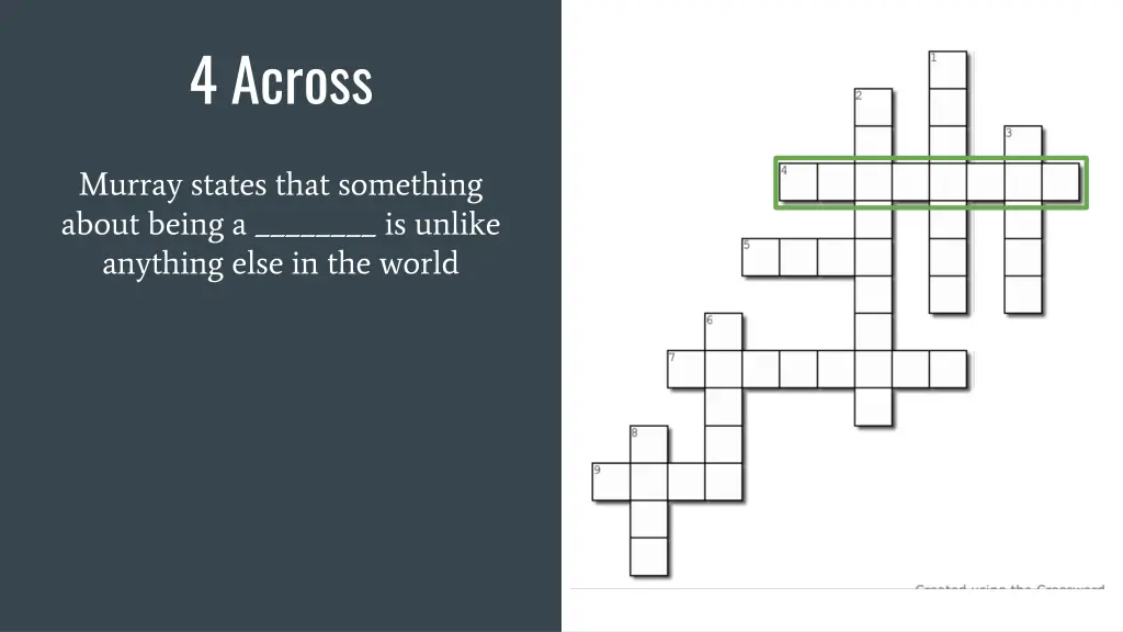 4 across