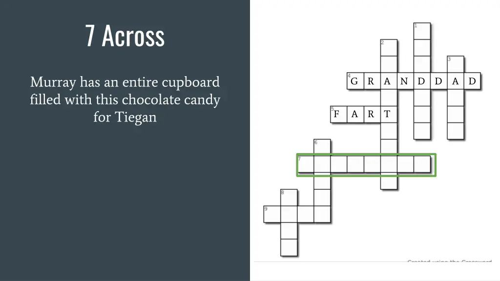7 across