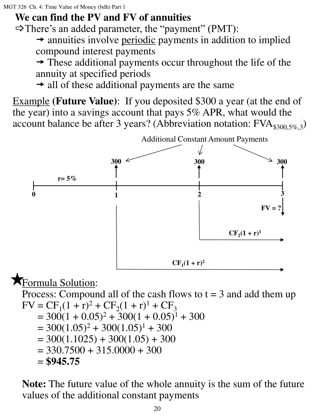mgt 326 ch 4 time value of money bdh part 11