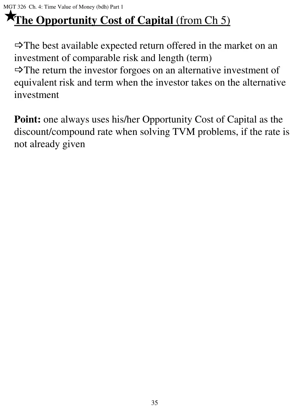 mgt 326 ch 4 time value of money bdh part 23