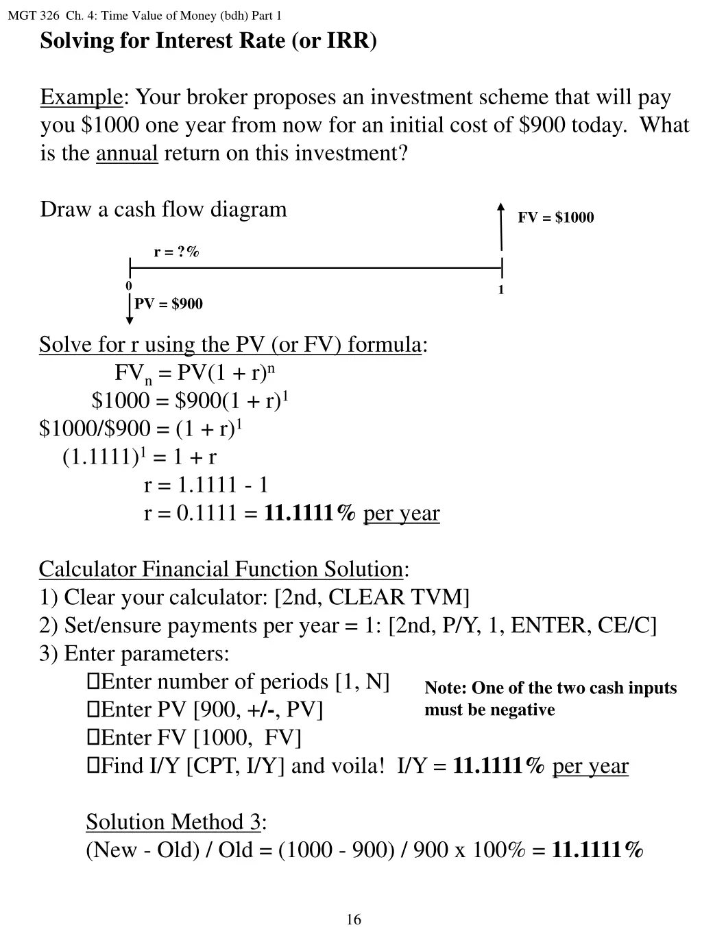 mgt 326 ch 4 time value of money bdh part 8