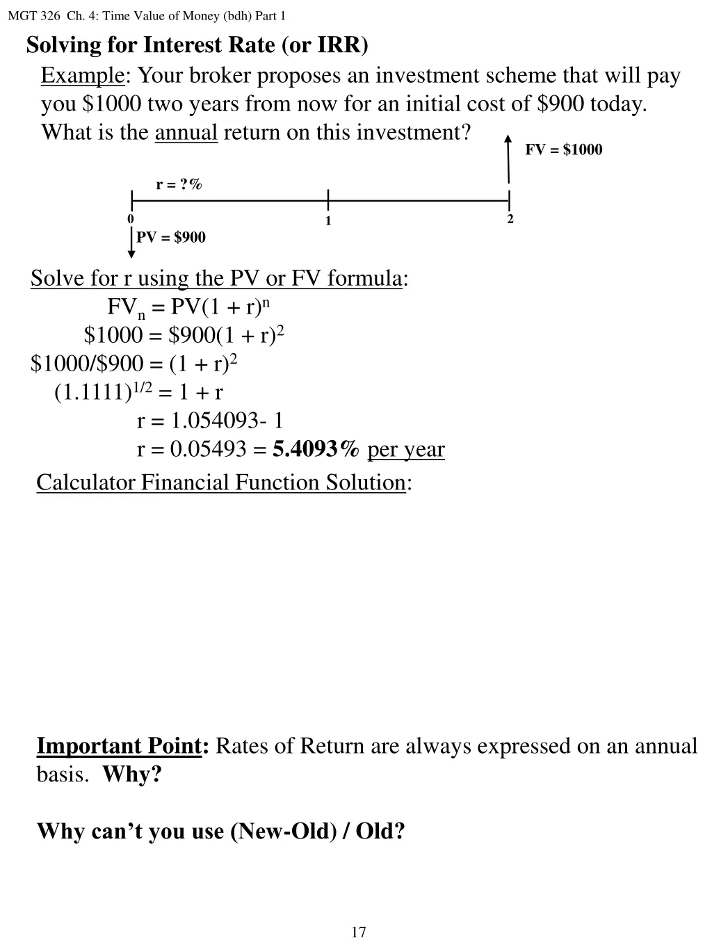 mgt 326 ch 4 time value of money bdh part 9