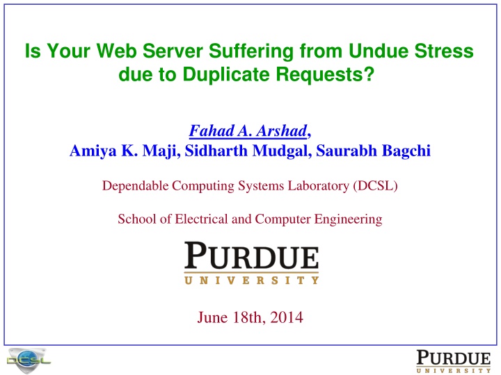 is your web server suffering from undue stress