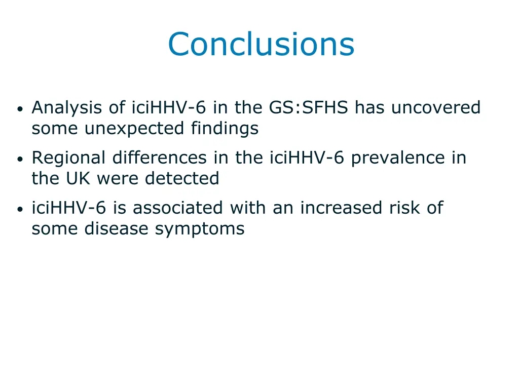 conclusions