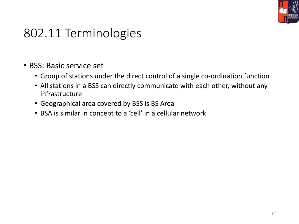 802 11 terminologies