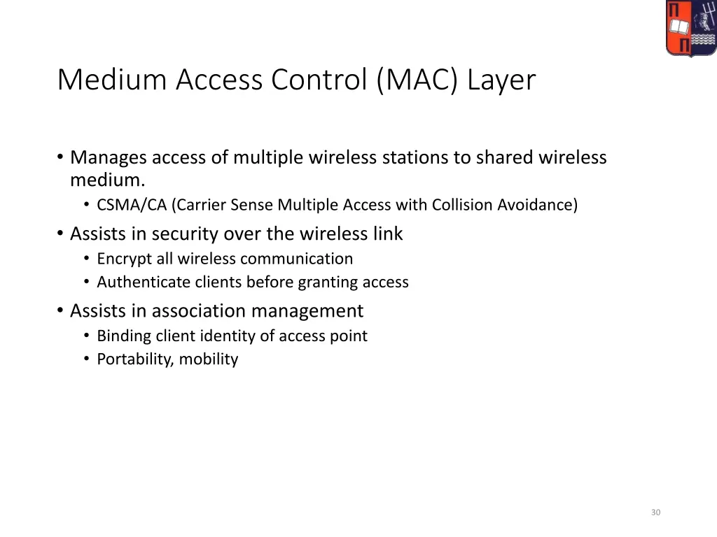 medium access control mac layer
